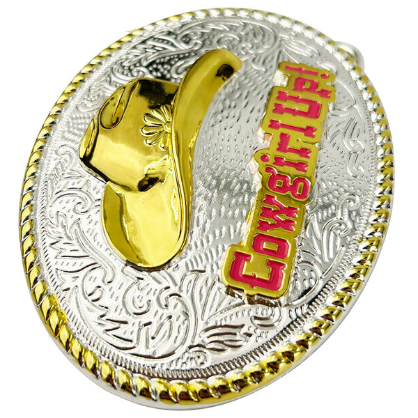 TOPACC  Western Cowgirl Cowboy Hat Belt Buckle