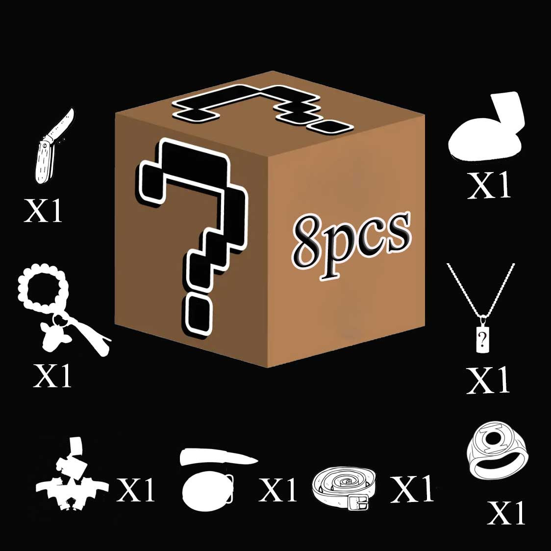 Mystery 1/2/4/8 Pack Belt Set Box