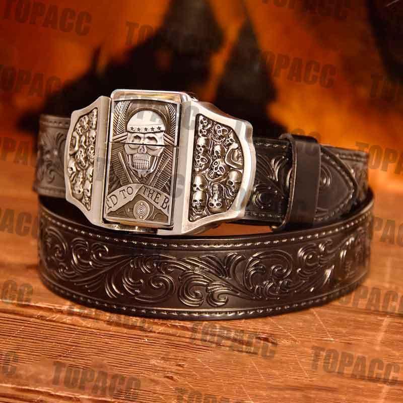 Skull Illuminated Buckle - Black Belt - Gifts for You 'n Me