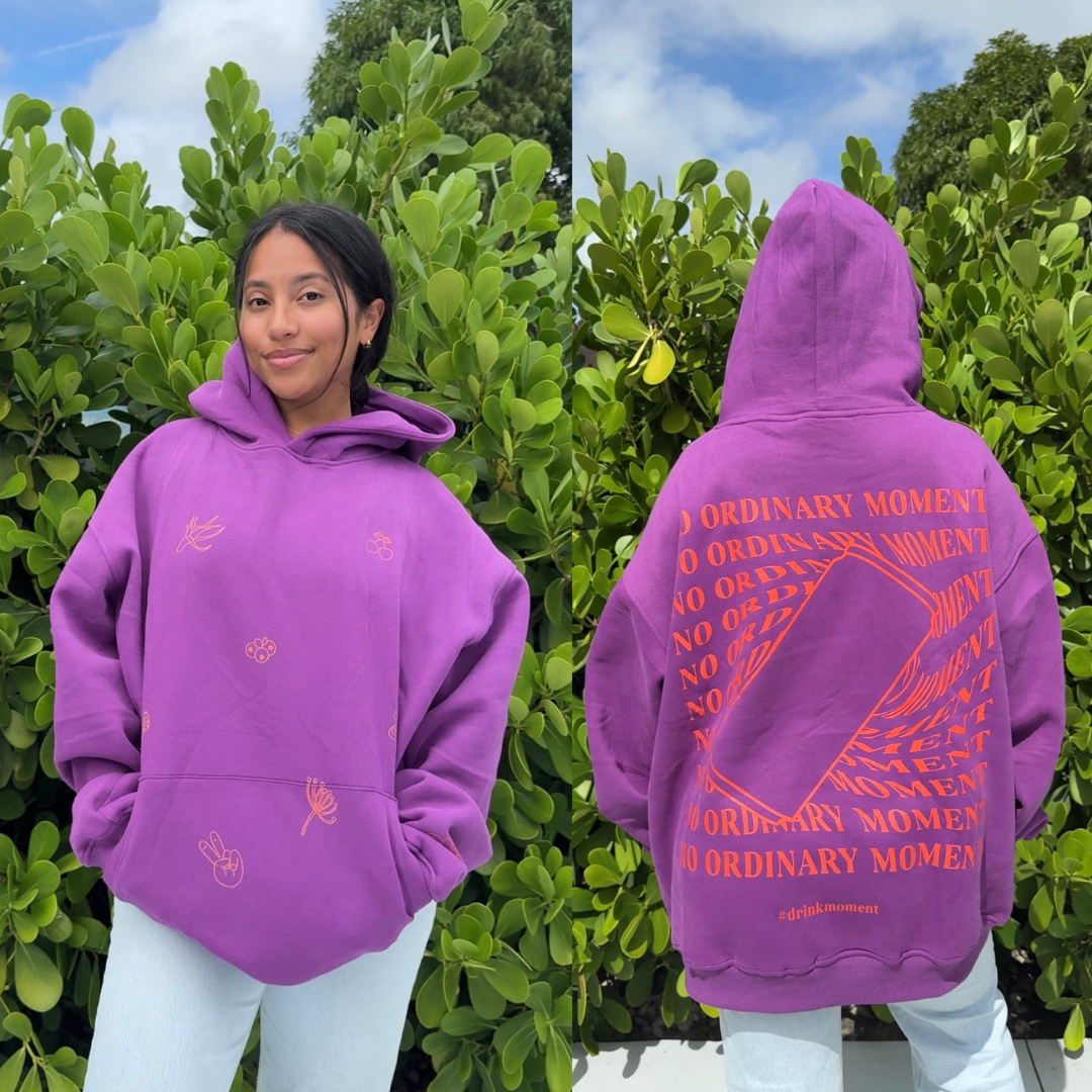moment orchid freesize hoodie