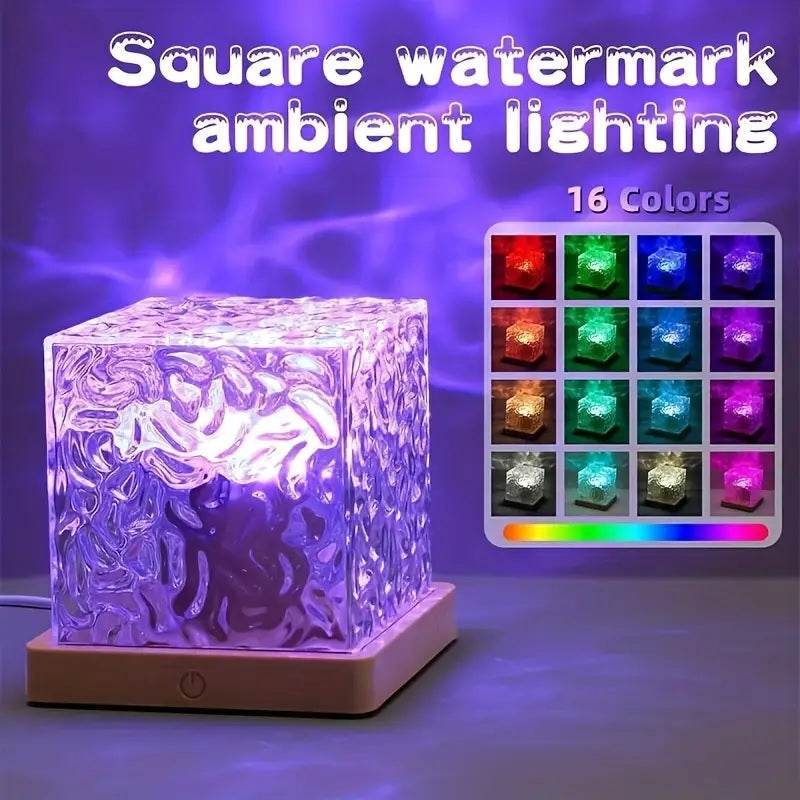 Ocean Wave Aurora Light – 16 Color LED Night Lamp