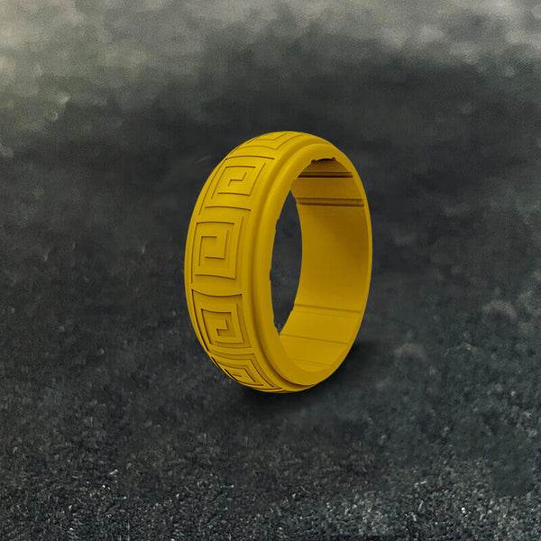 8 mm Meander Silicone Sports Ring