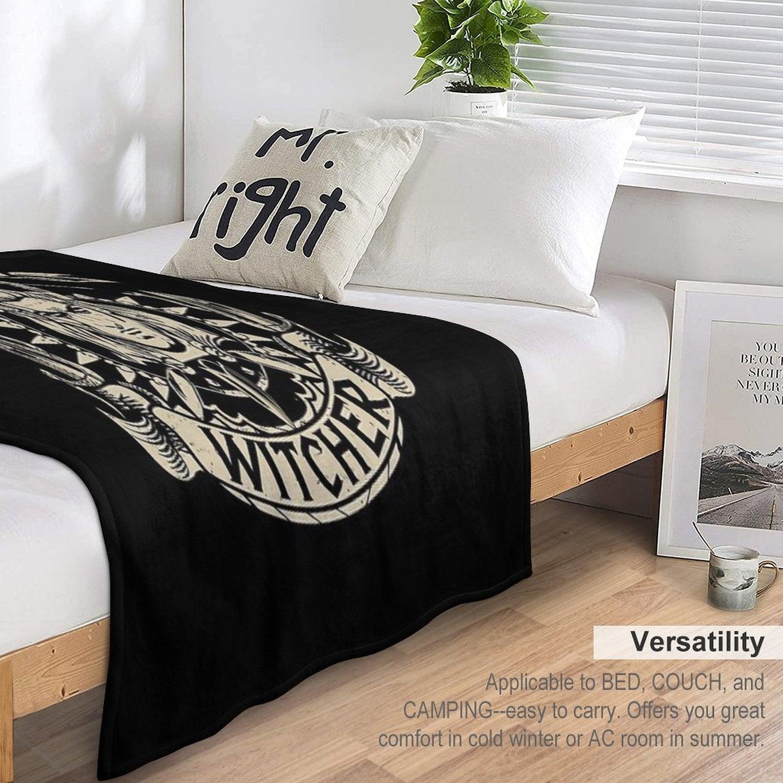Toss A Coin To Your Witcher Geralt of Rivia Throw Blanket