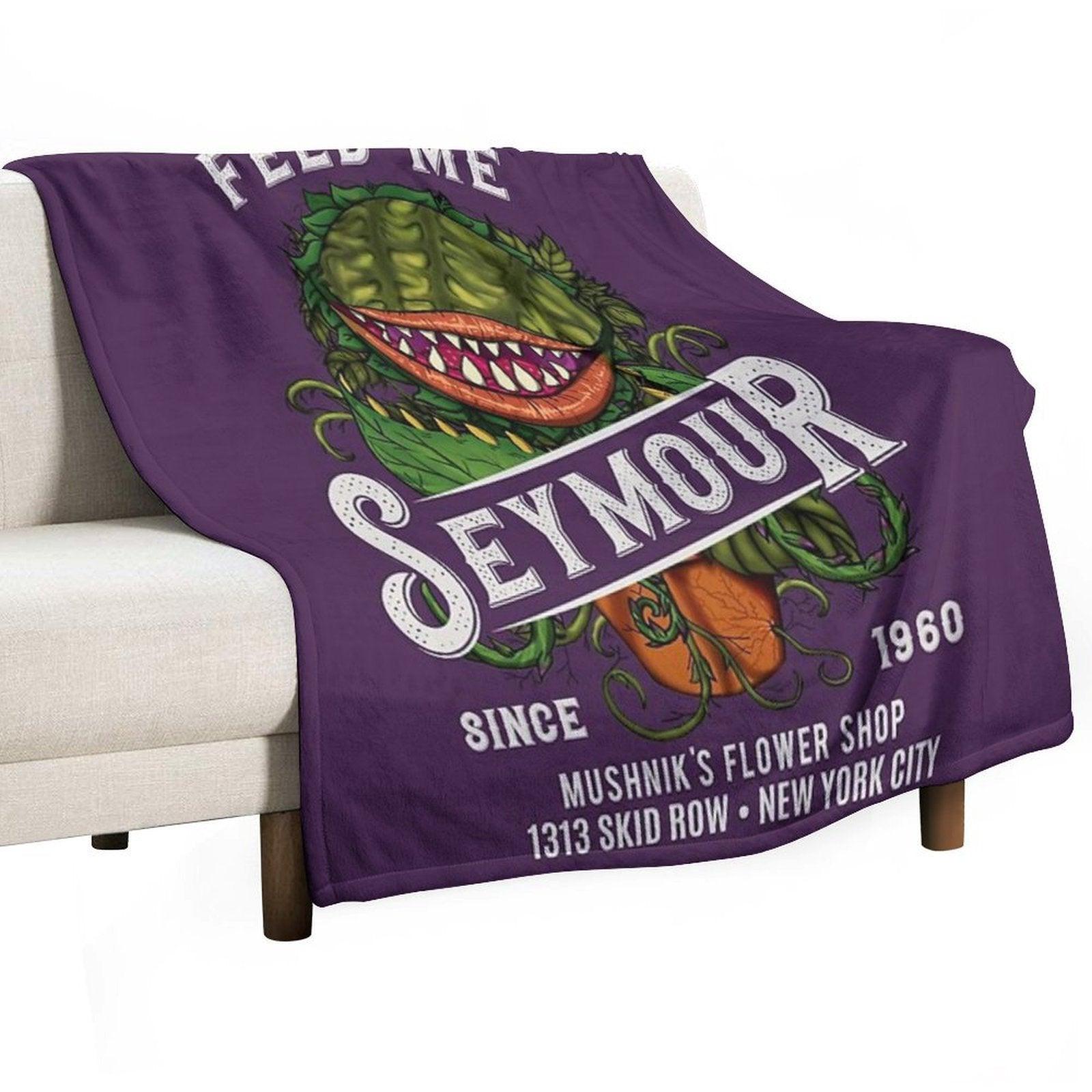 Feed Me Seymour Throw Blanket