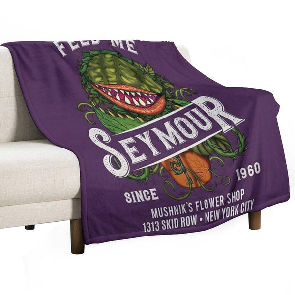 Feed Me Seymour Throw Blanket