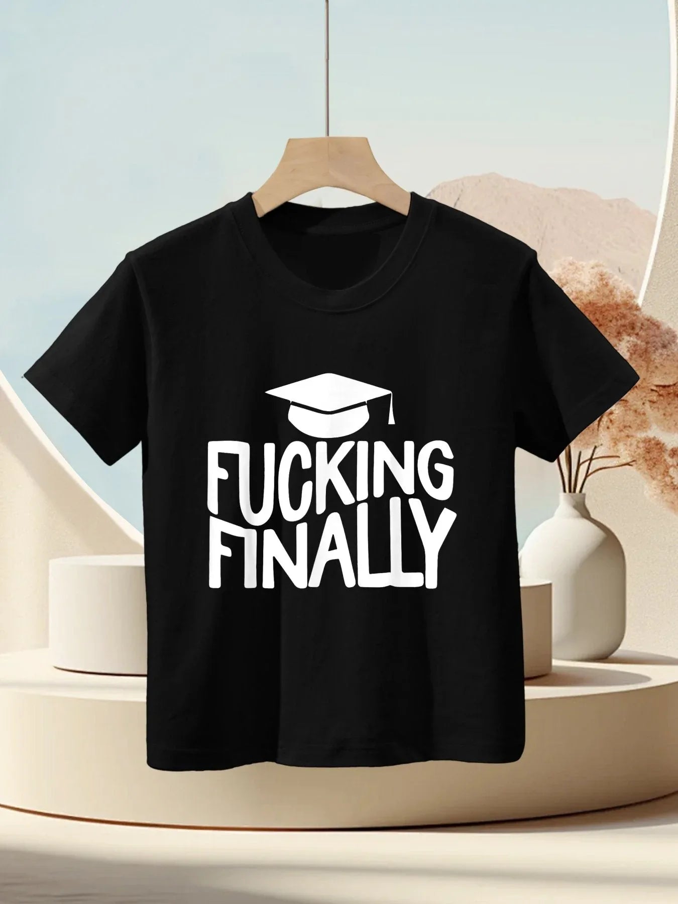 Fucking Finally, College Graduation, High School Graduation Kids T-Shirt