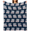 Mail Trucks - Blue Throw Blanket