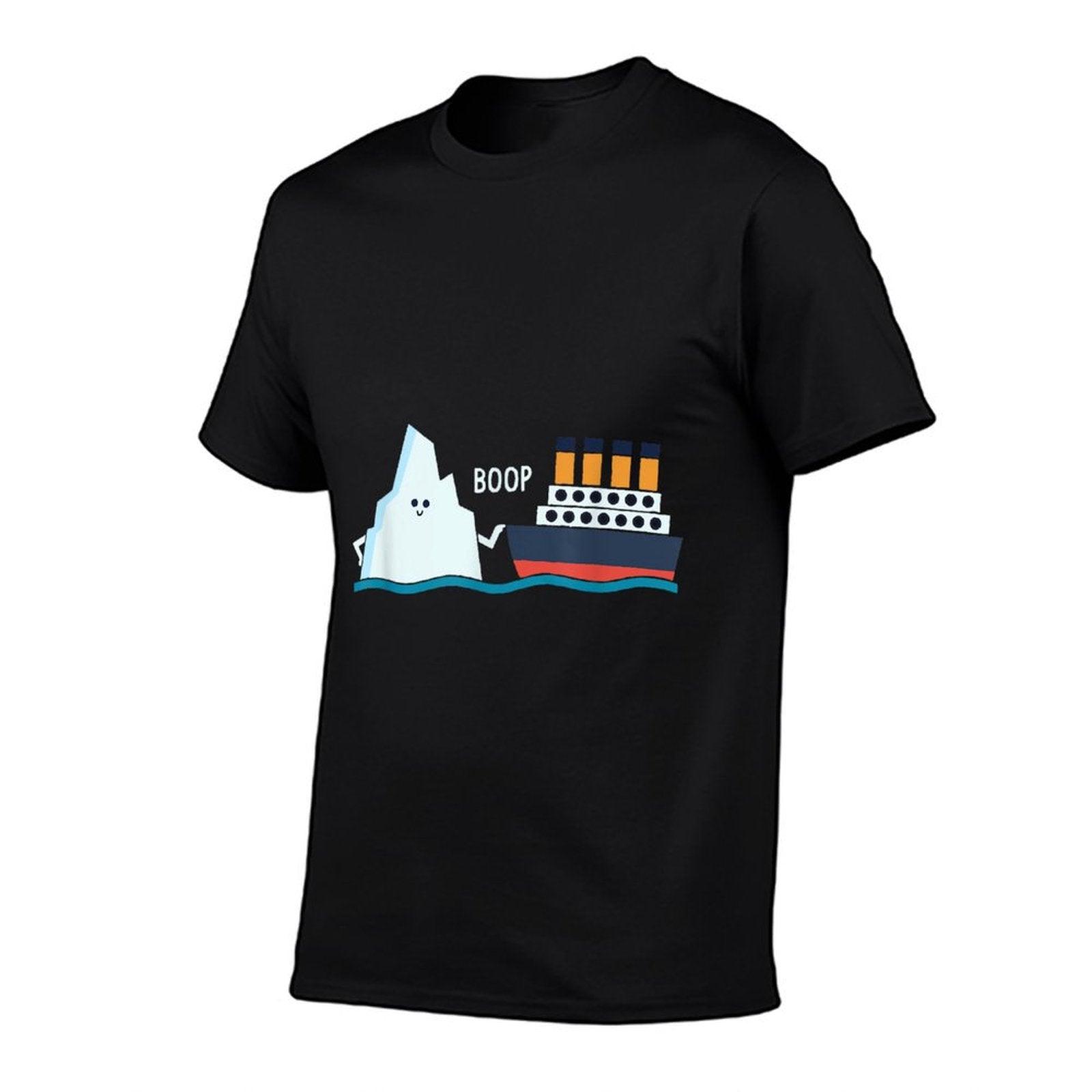 Titanic Funny Titanic And Iceberg Boop Parody for Boys Girls T-Shirt