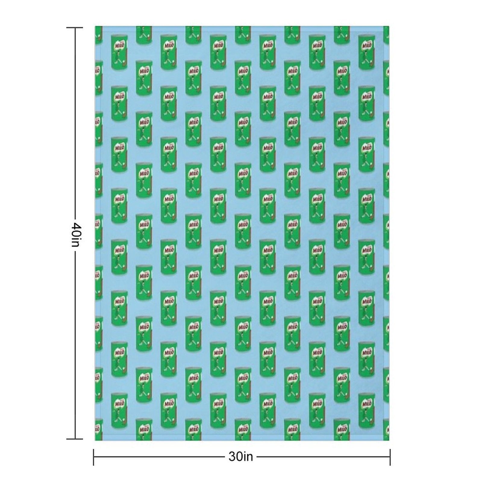 Milo Chocolate Powder Quick-dry Throw Blanket