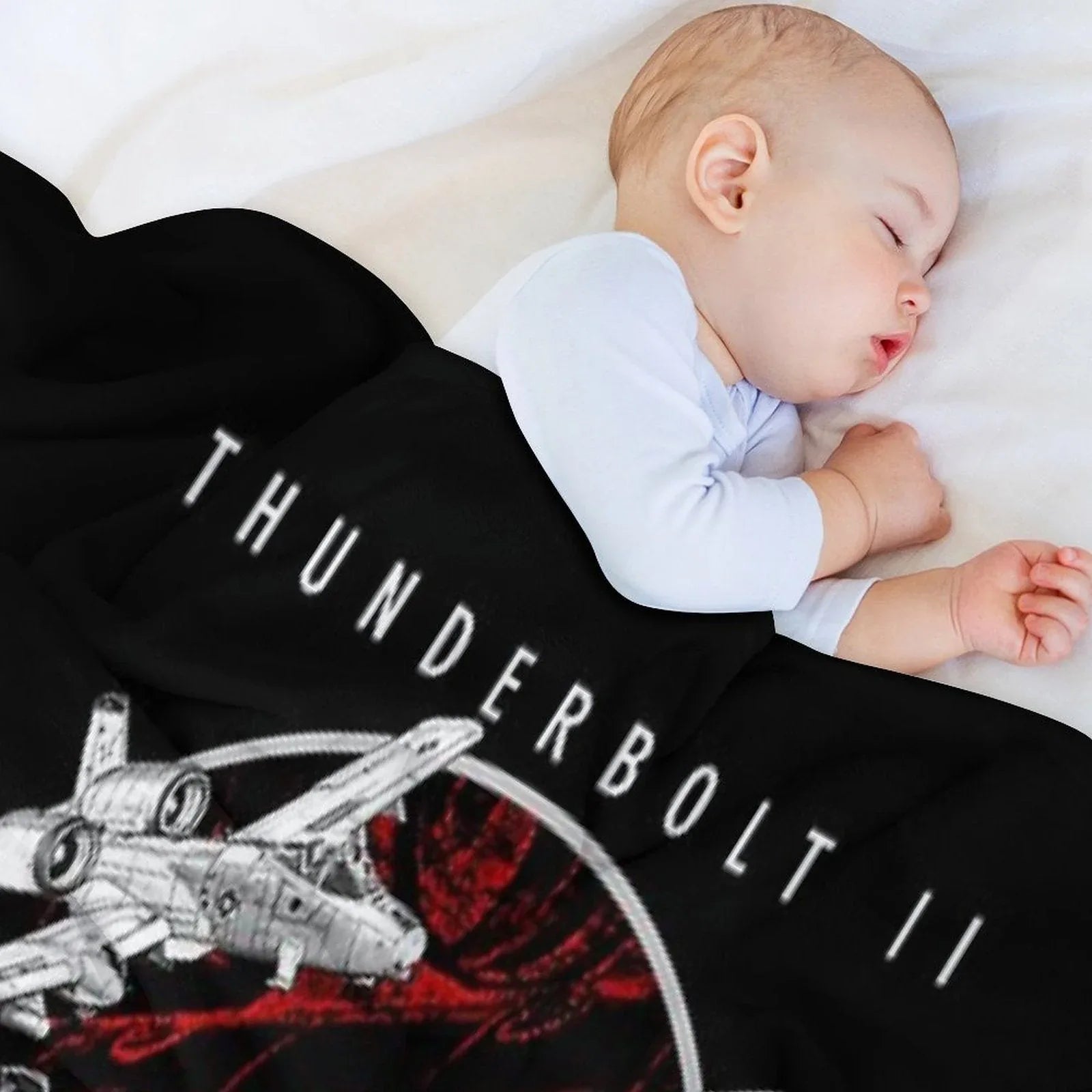 A-10 Thunderbolt II Warthog Subsonic Attack Aircraft  Nicknamed Hog Us Air Force Fighterjet Throw Blanket