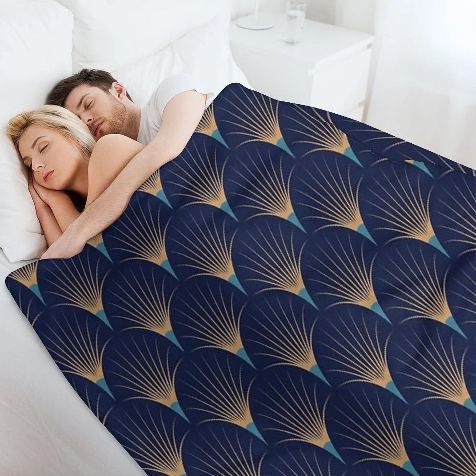 Art Deco Decor Throw Blanket