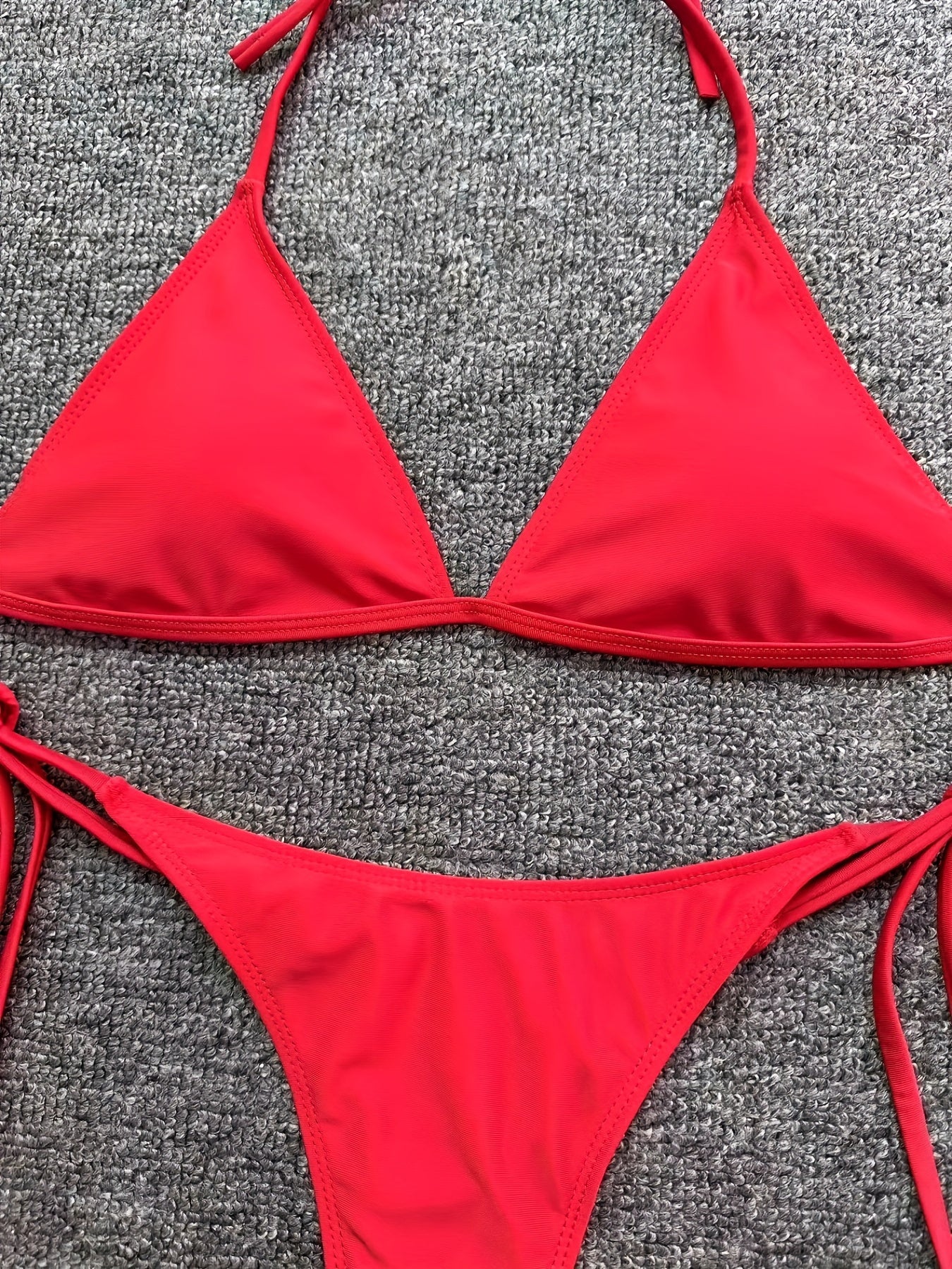 Bikini Leopard Print 2 Piece Swimsuit for Women – High Cut Lace-Up Backless Flattering Bikini Set with Halter Spaghetti Strap – Stretchy Sexy and Stylish Swimwear for Pool Beach and Summer Vacation