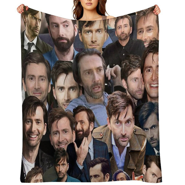 David Tennant Photo Collage Quick-dry Throw Blanket
