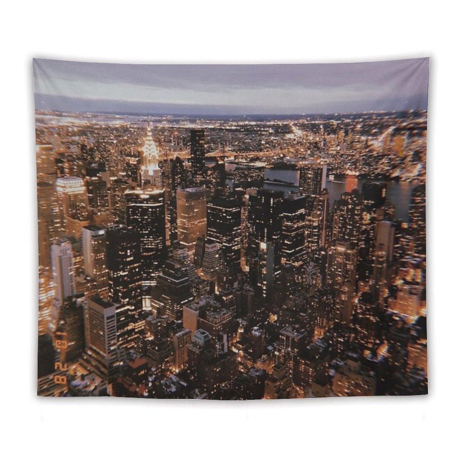 New York at Night Tapestry
