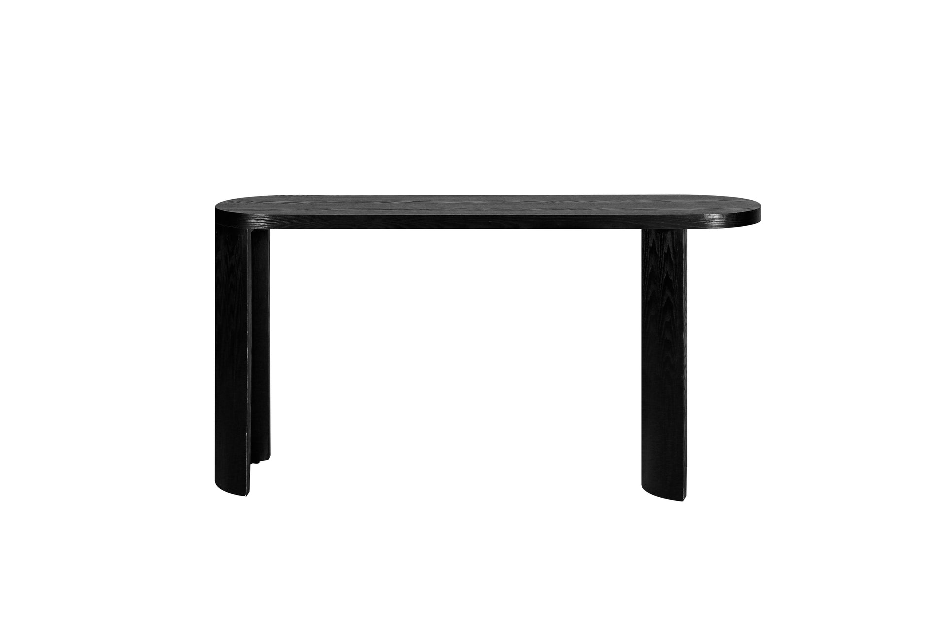 60'' Thick Top Entryway Table, Curved Legs, Support The Installation Of Inward-facing Or Outward-facing for Sofas, Entryway (Black) Vtng Furniture