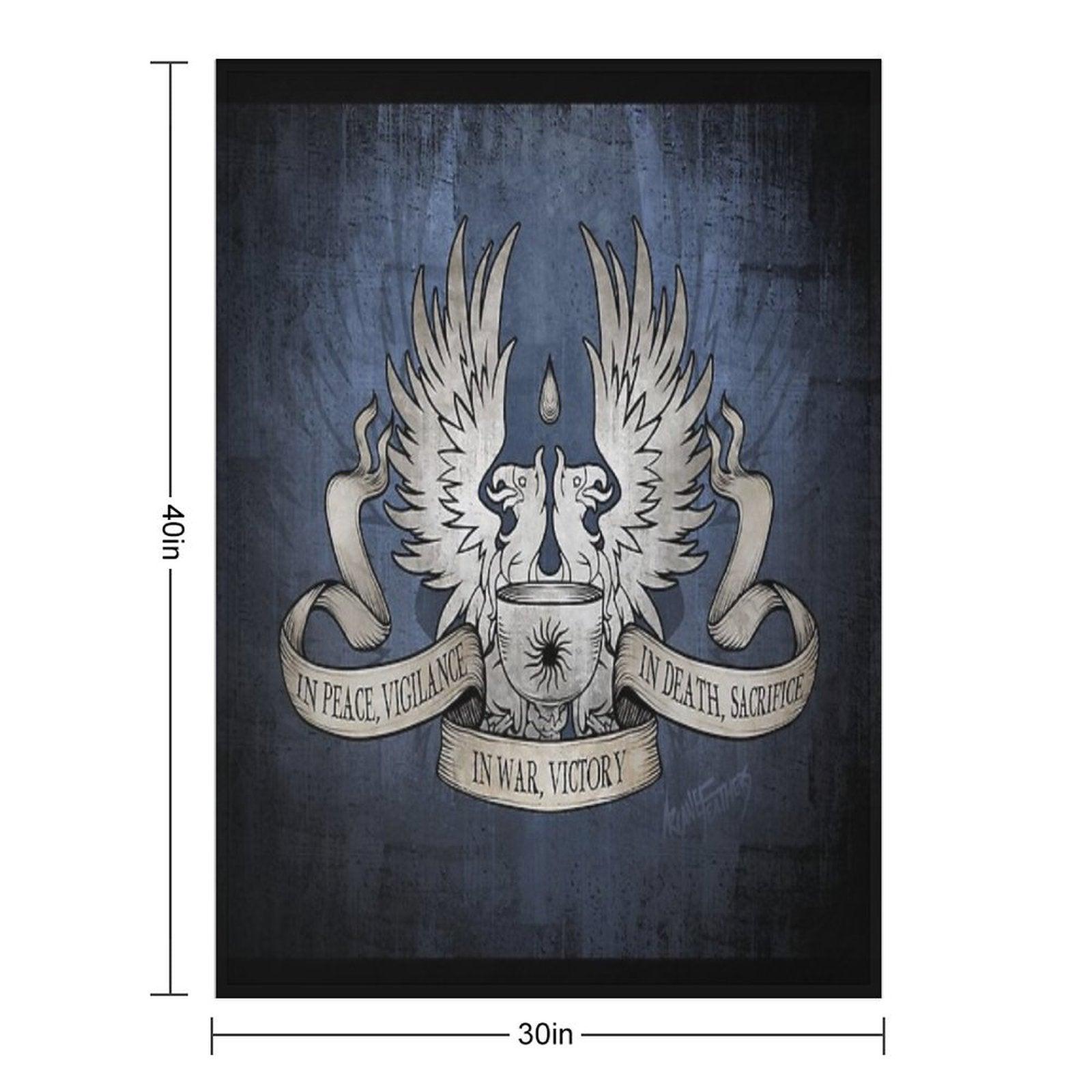 Dragon Age Grey Warden Motto Throw Blanket