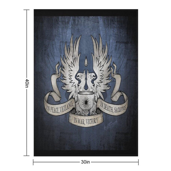 Dragon Age Grey Warden Motto Throw Blanket