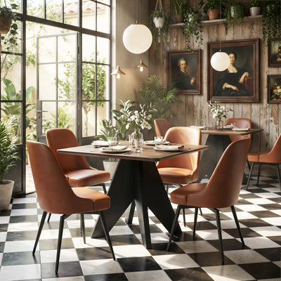 Keppel Swivel Dining Chair (Set of 2) Brown