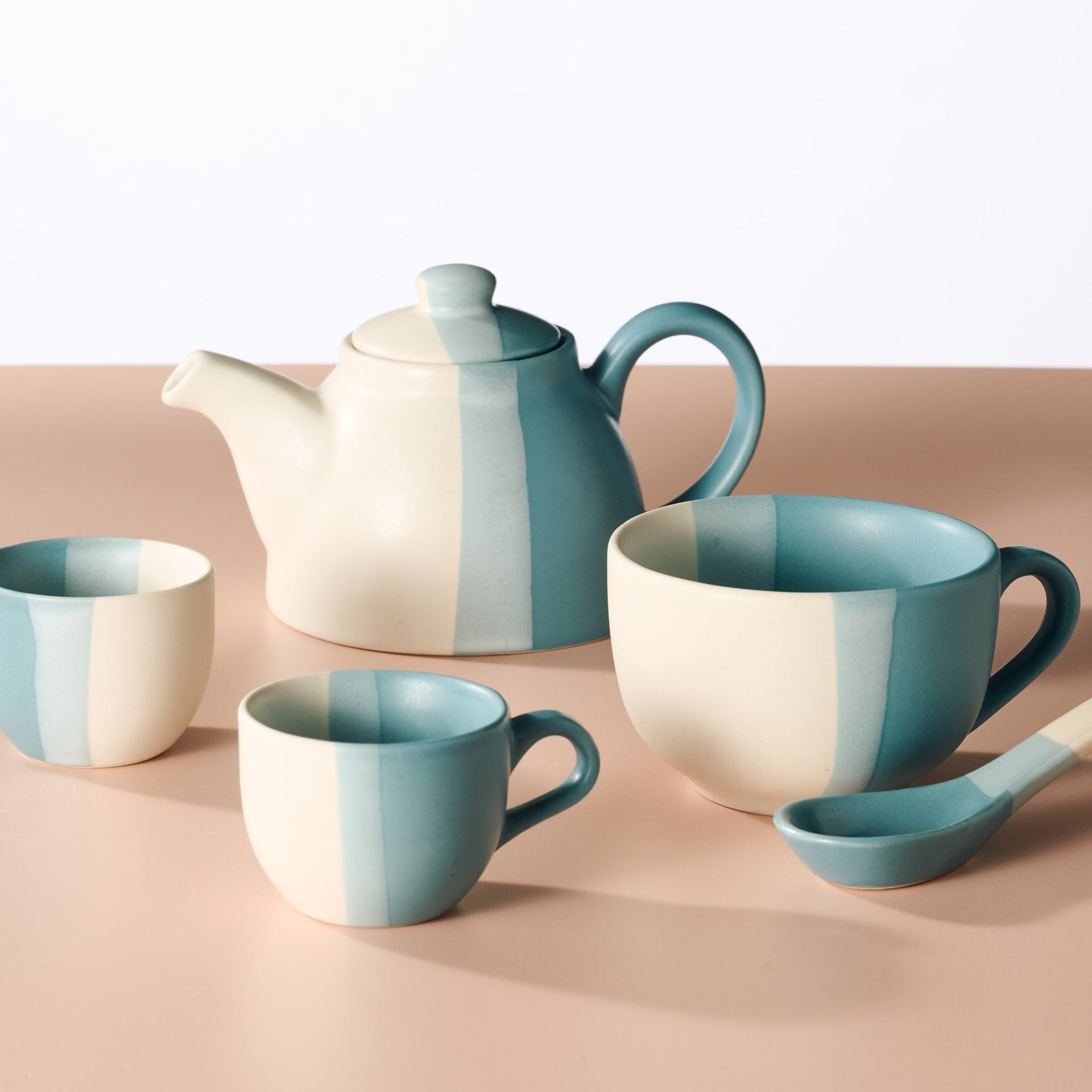 Pheeka Striped Tea Cups - Set of 2
