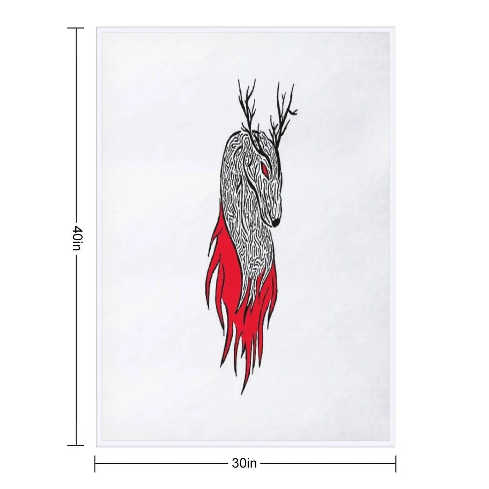 Elder Deer Throw Blanket