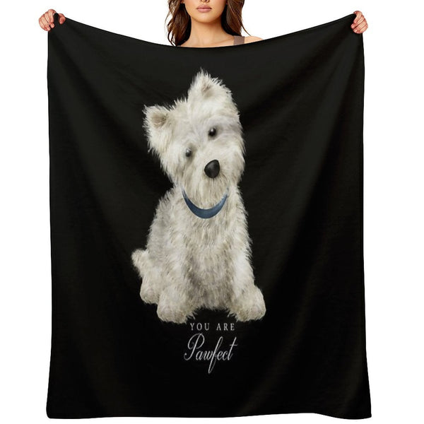 Pawfect Lovely Westie Gift-ready Throw Blanket