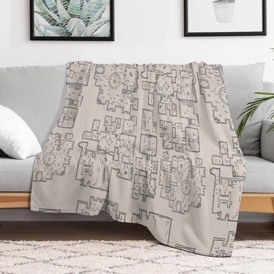 D&D Dungeon Map Throw Blanket