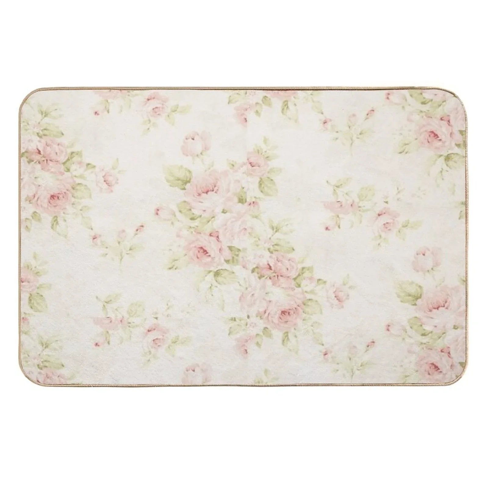 Flowers  Fade-Resistant Bath Mat