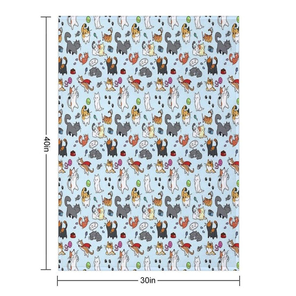 Cats!! Throw Blanket
