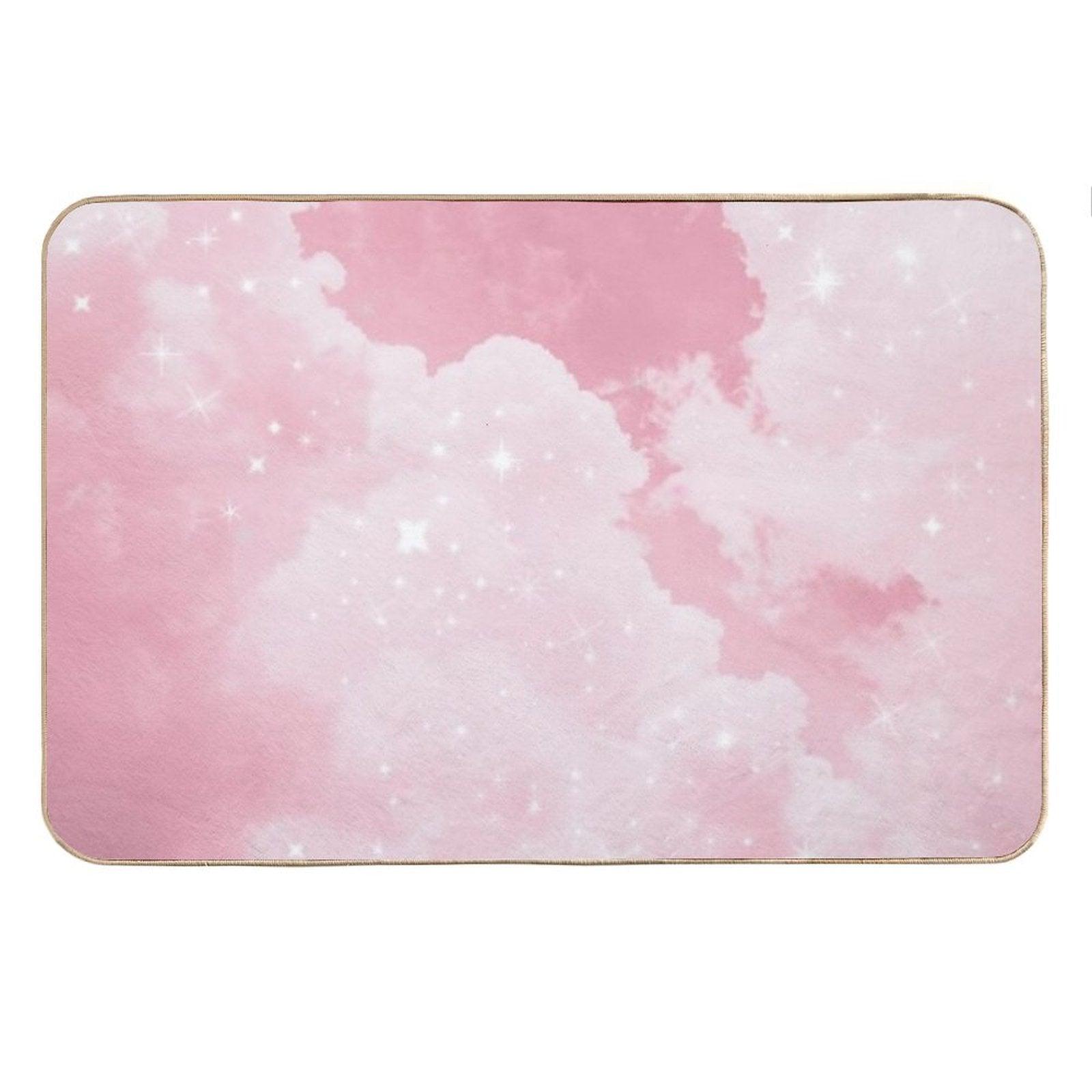 Pink Clouds Sparkling Bath Mat