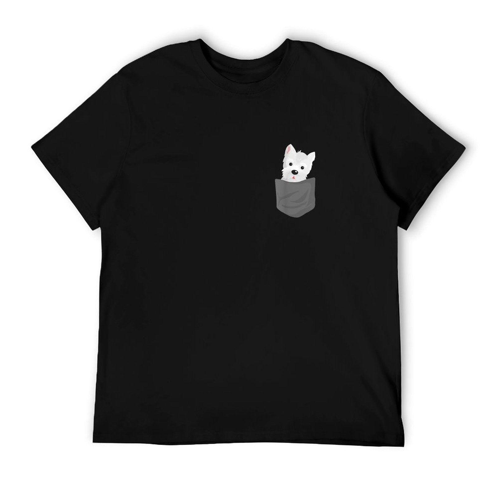 Dog In A Pocket Cute Westie Terrier Lover Puppy T-Shirt