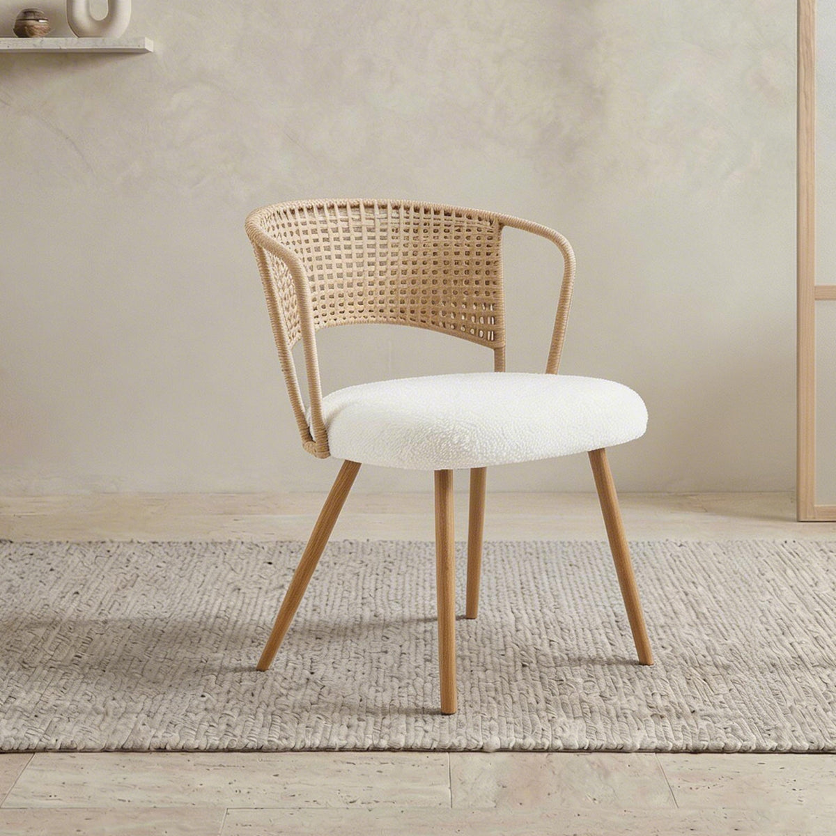 Wicker Dining Chairs - 2-Piece Set