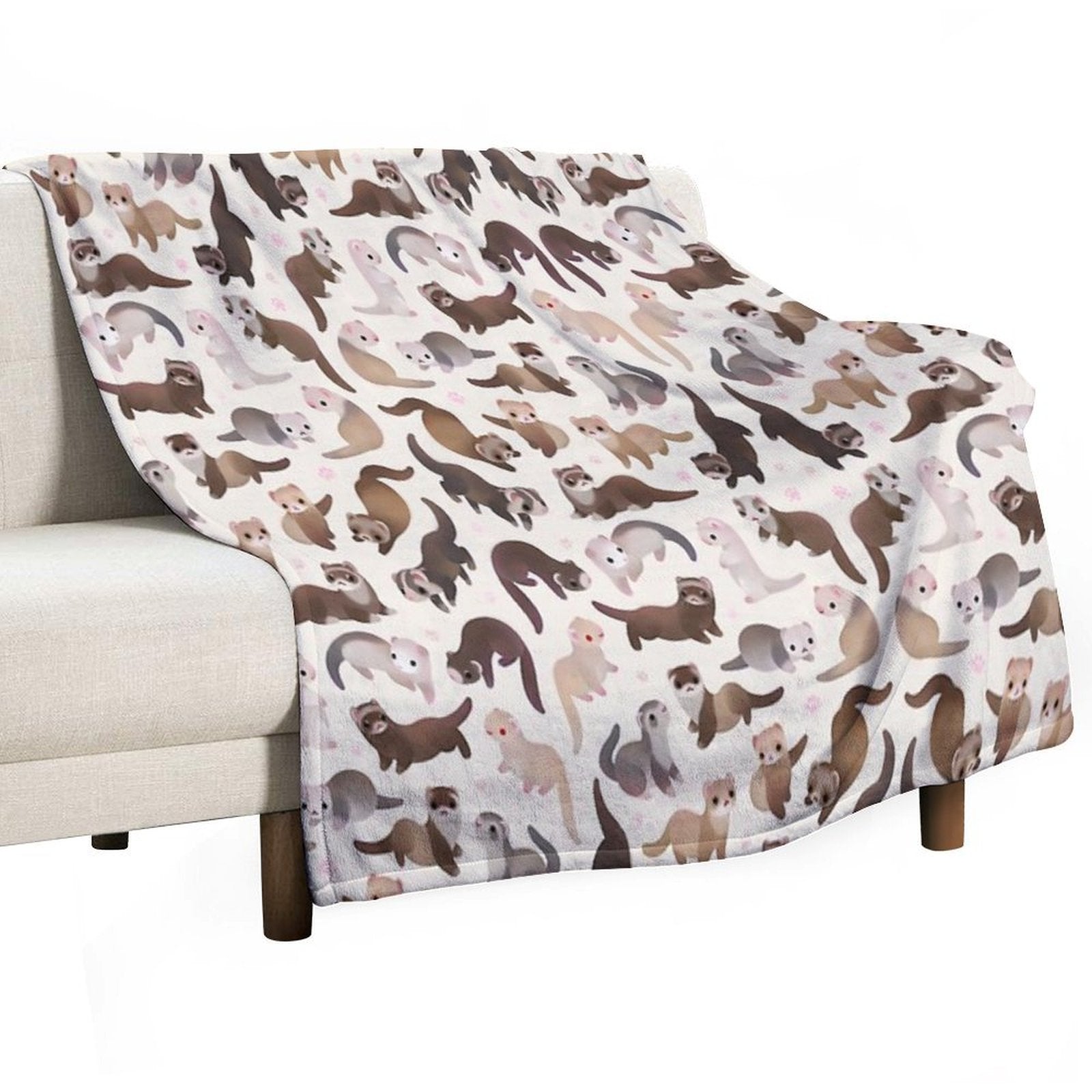 Ferret - Bright Quick-dry Throw Blanket