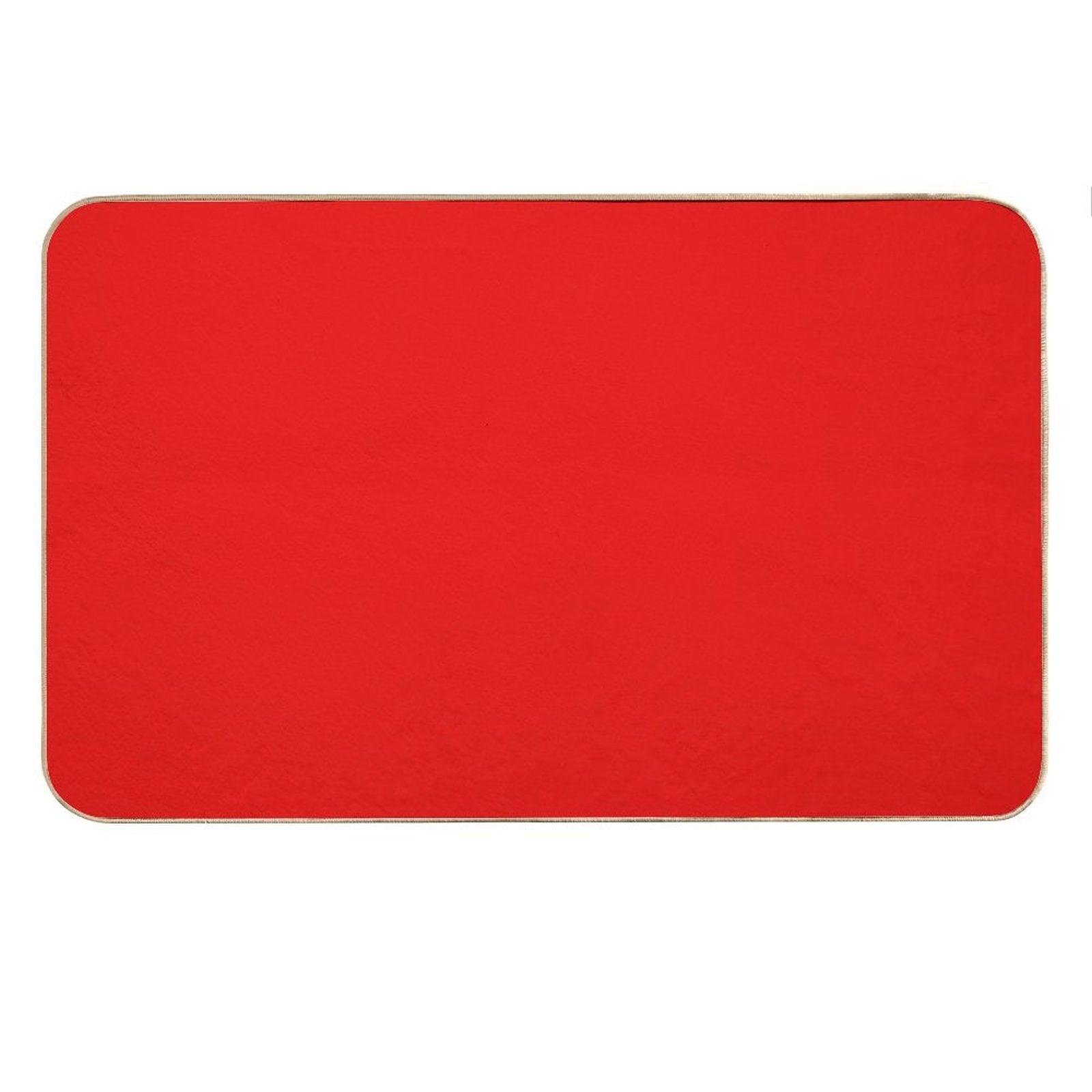 Bright Red Bath Mat