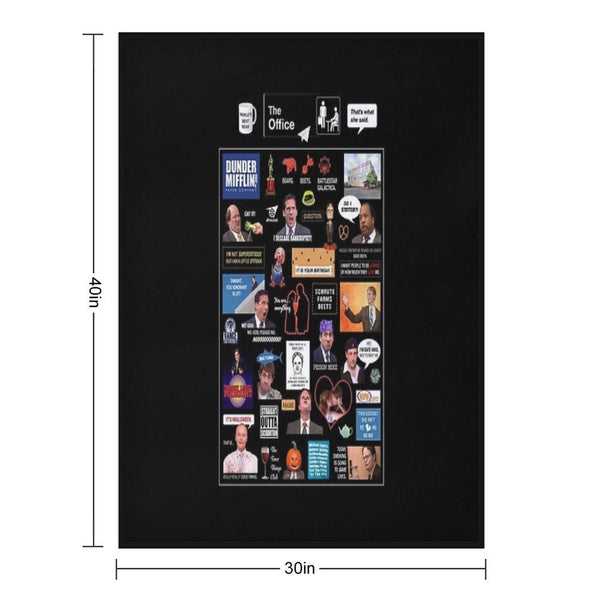 The Office US Montage Gift-ready Throw Blanket