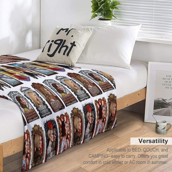 The Queen of Horror Story Shrink-resistant Throw Blanket