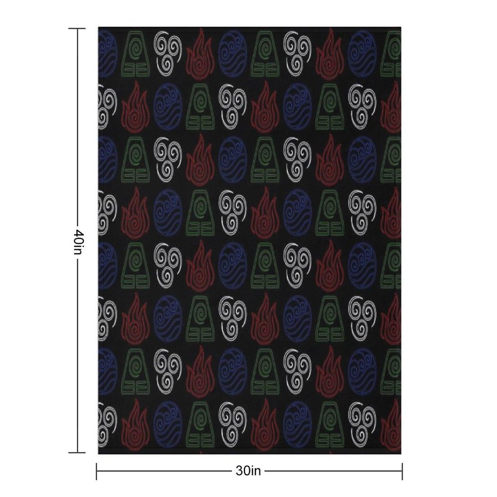 Four Elements Minimalist Throw Blanket