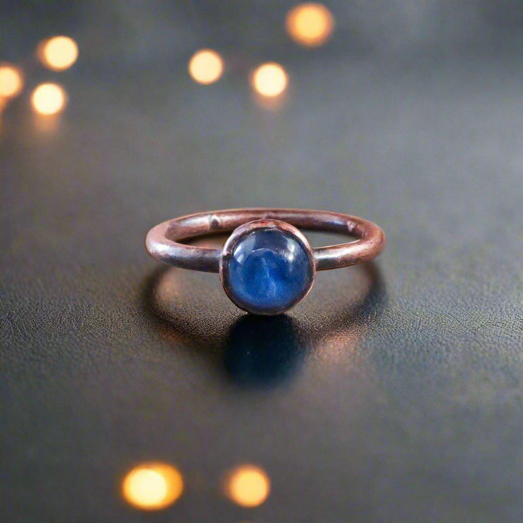 Handcrafted Copper Kyanite Ring Inner Peace | By Blackbird & Sage