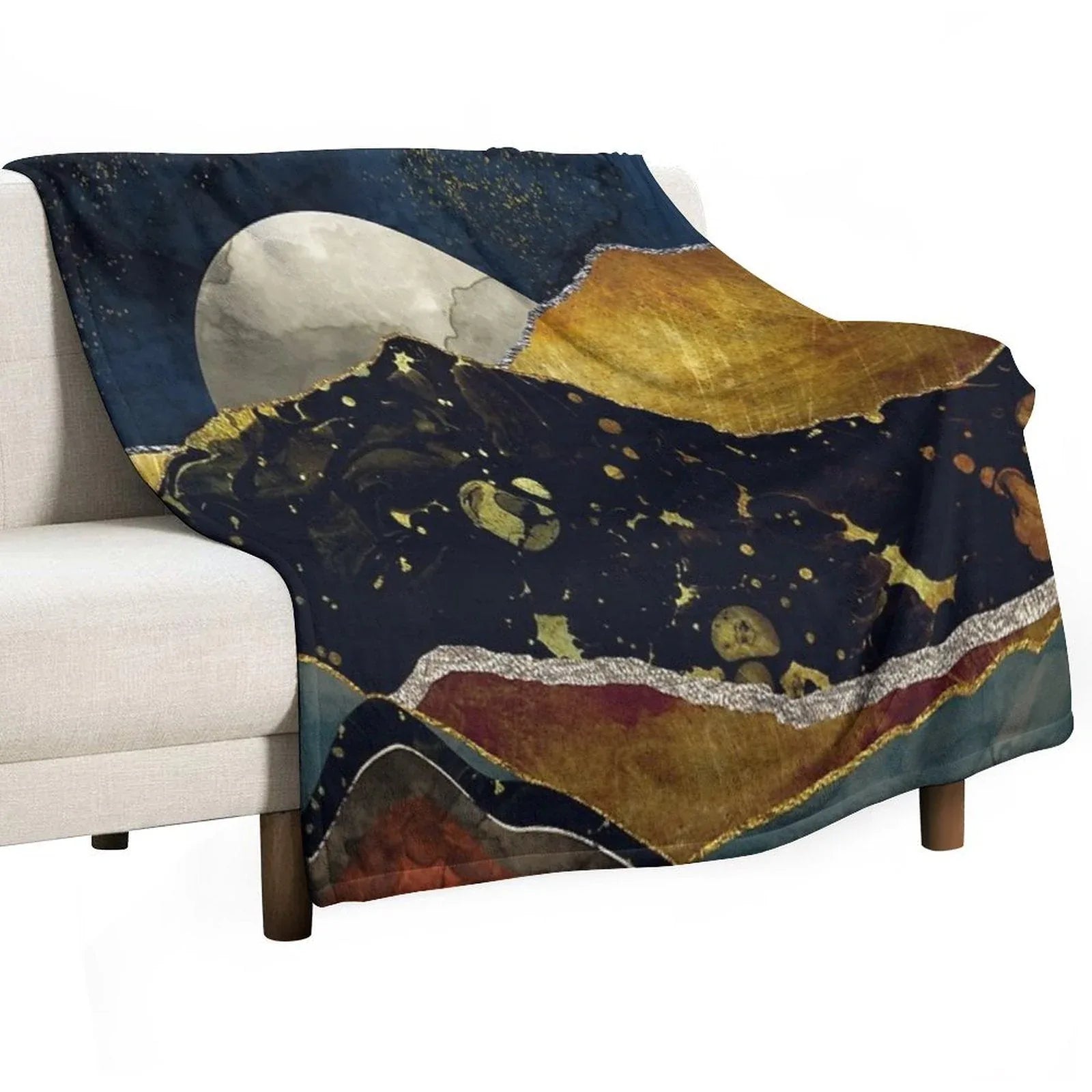 Bronze Night Throw Blanket