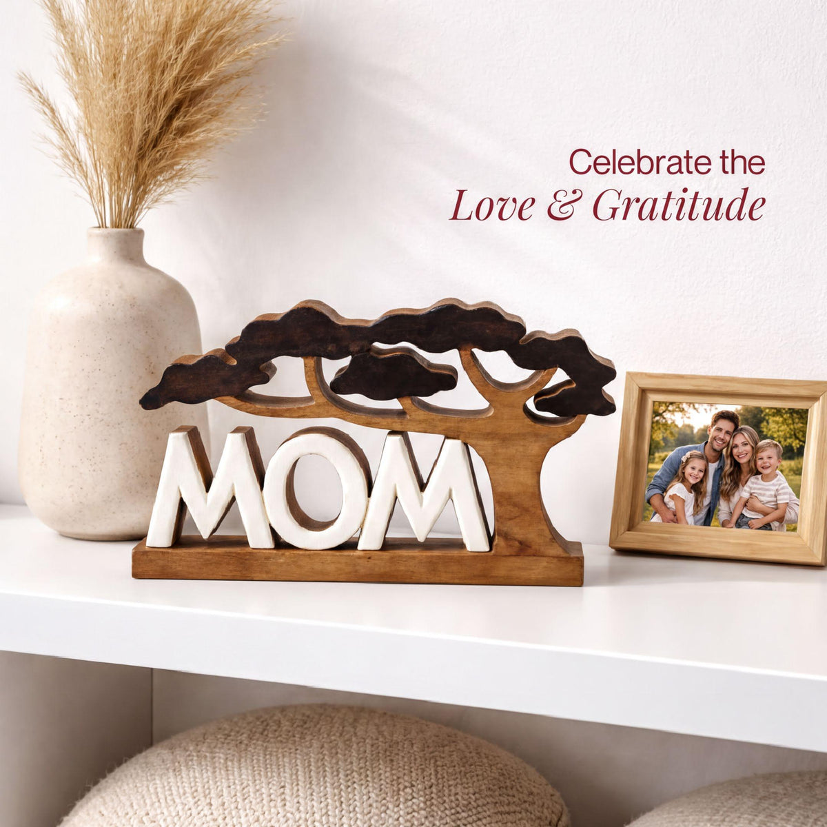 Wooden Mom Sign – Graceful Mom, Acacia Wood