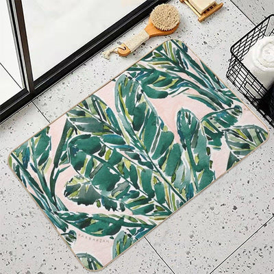 BIG FEELINGS BANANA LEAF TROPICAL  Anti-Trip Bath Mat