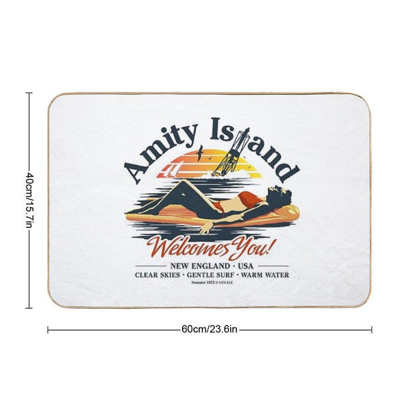 Amity Island Welcomes You Bath Mat