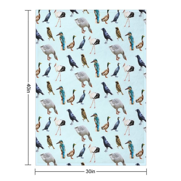Bird Collection Quick-dry Throw Blanket