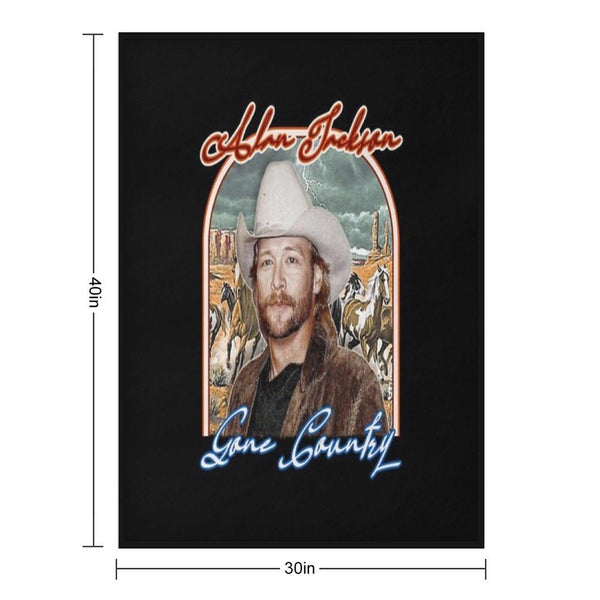 Alan Jackson Throw Blanket