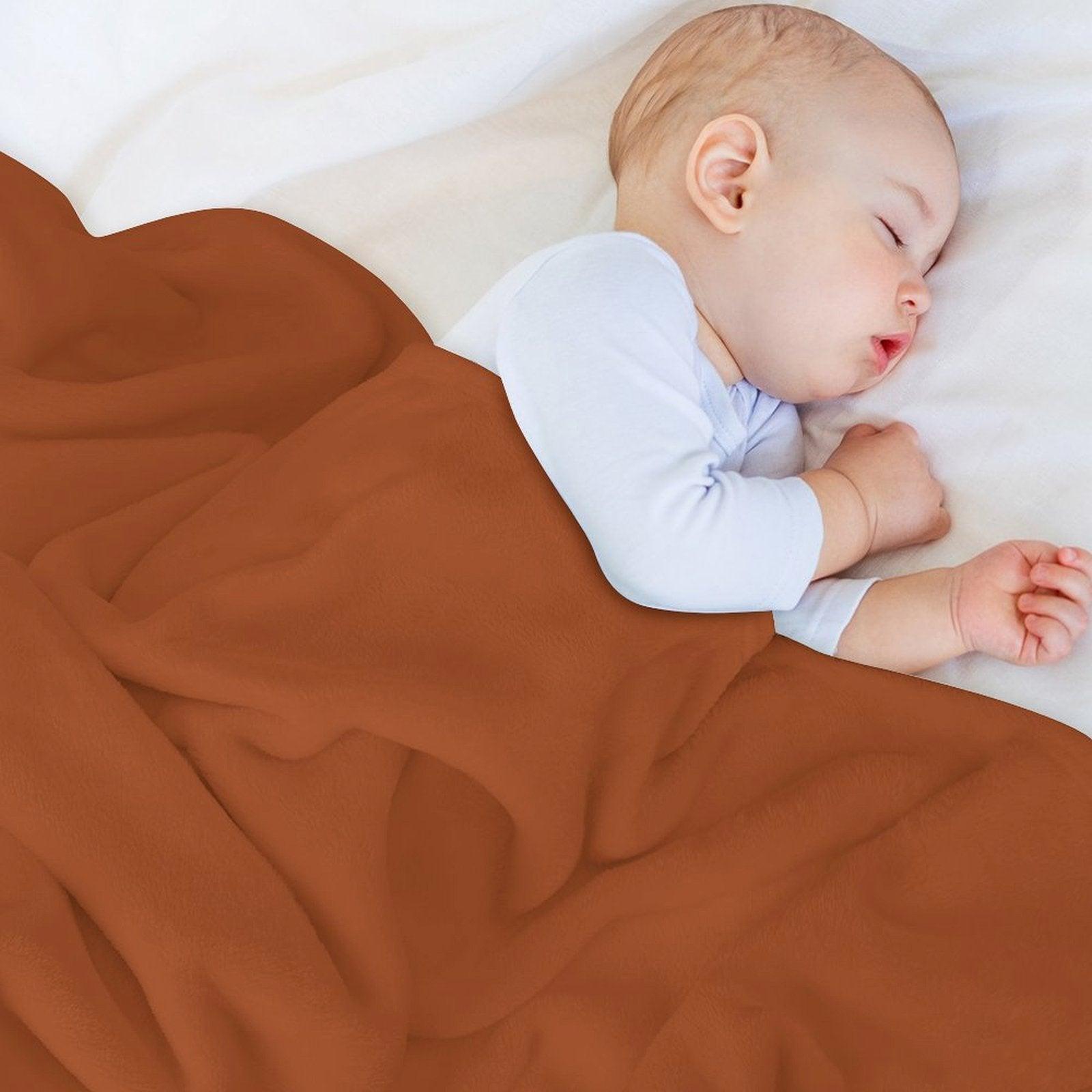 Rust Orange Brown Throw Blanket