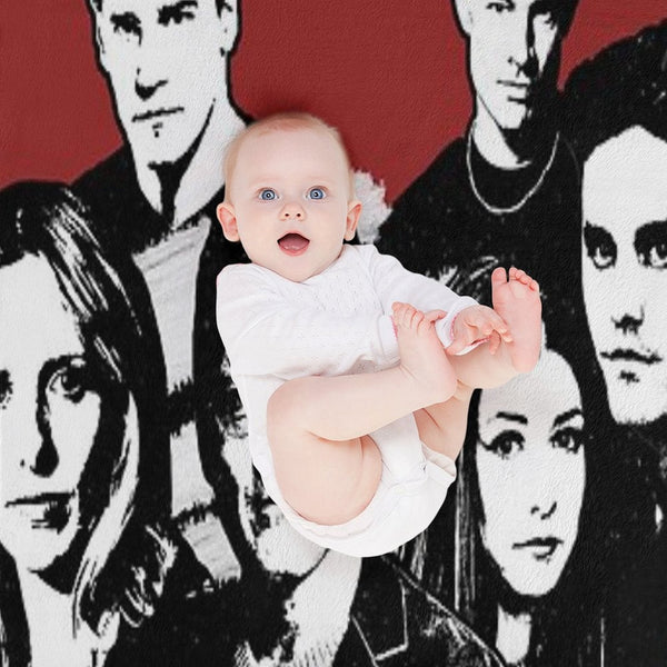 A BTVS Motif Compact Throw Blanket