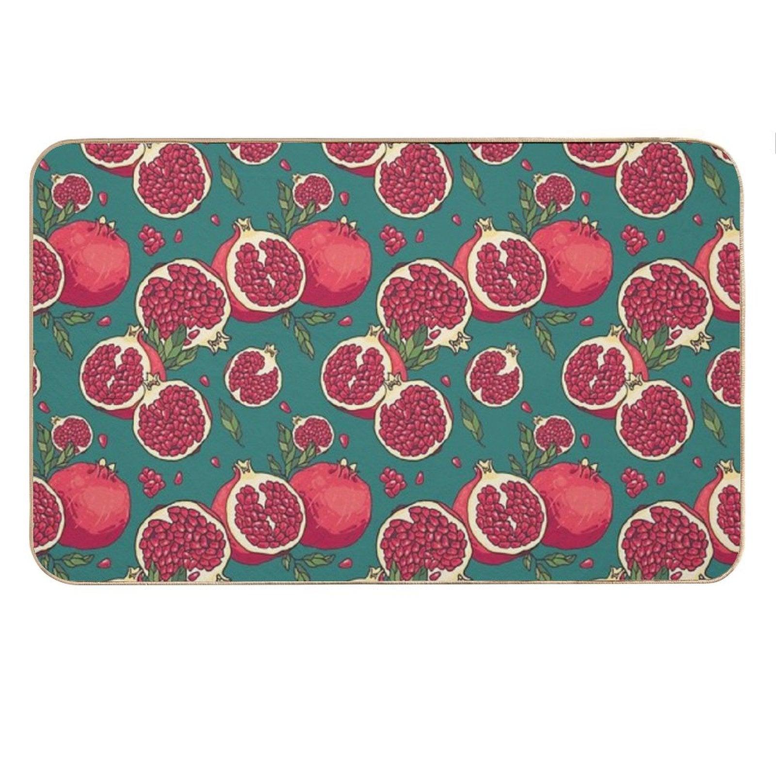 Juicy Pomegranate Fruits Bath Mat