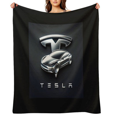 Tesla Logo Comfort Throw Blanket