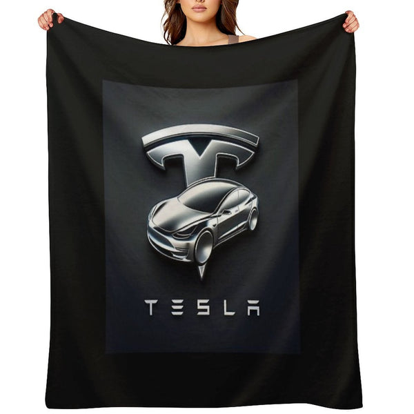 Tesla Logo Comfort Throw Blanket
