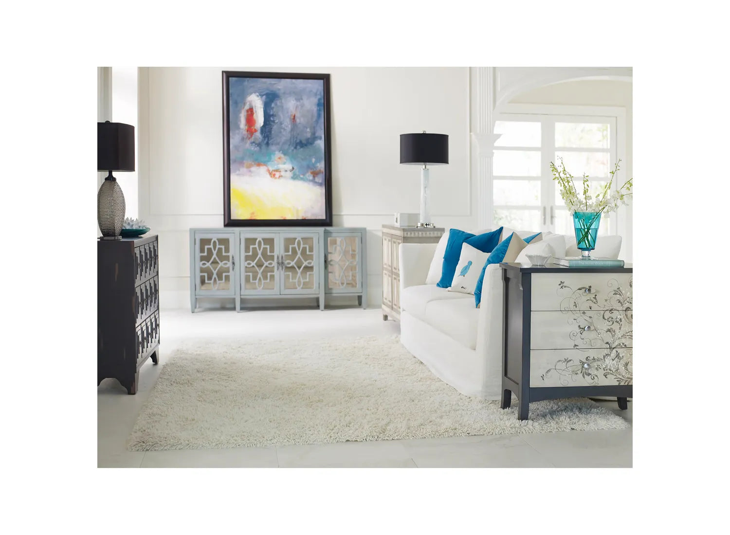 Lawrence Credenza - Blue Gray