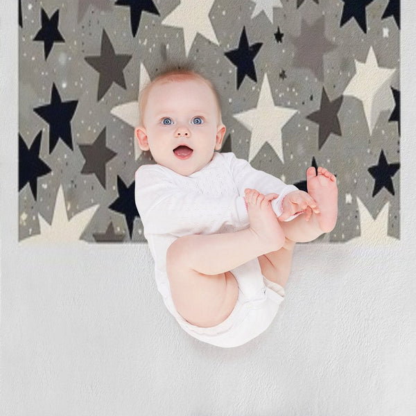 Seamless Pattern of Star All-season Throw Blanket